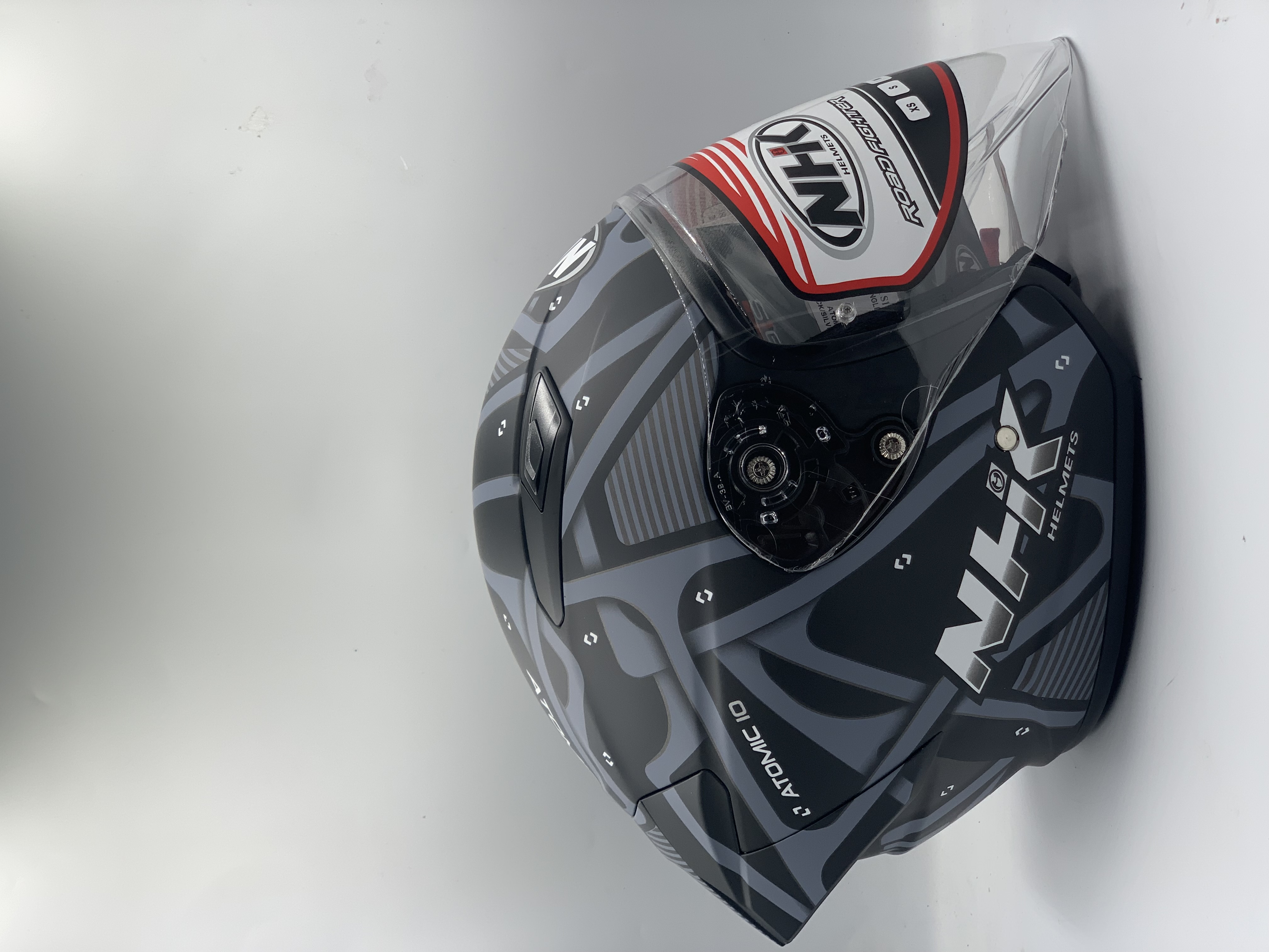 NHK Helmet S1GP S Atomic Black/ Silver Doft Matt(ECE 22.06)